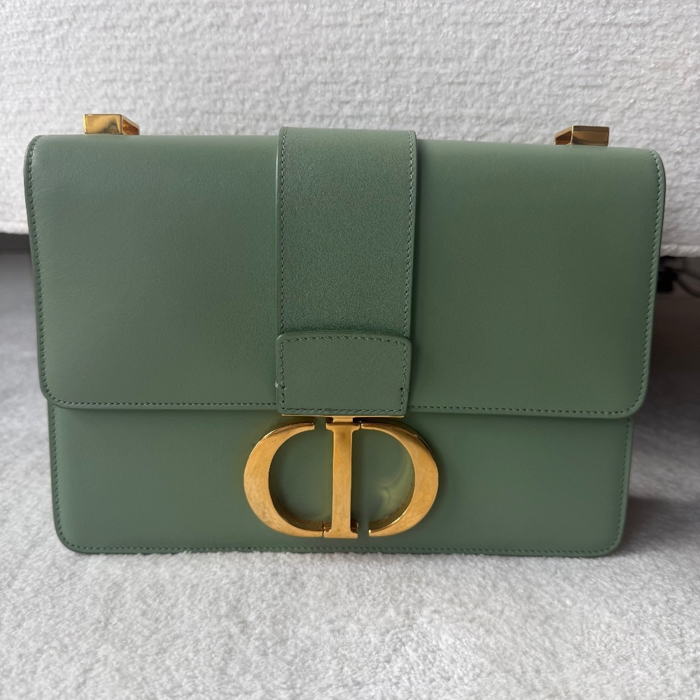 Christian Dior 30 Montaigne Bag in unique beautiful Green